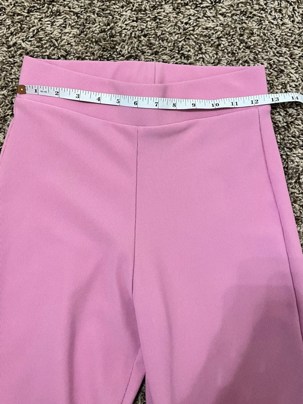 Zara Rose Pink Cropped Flare Pants - Picture 8 of 9